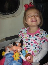 She loved the airplane.