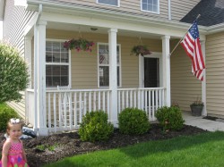 Our house looking more summer like everyday!