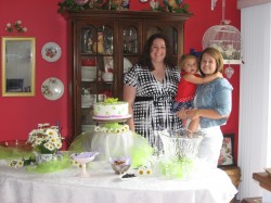 With Aunt Eileen at her shower:-)