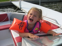 Boating.  She loved it!