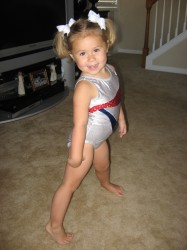 Posing in her new outfit:-)