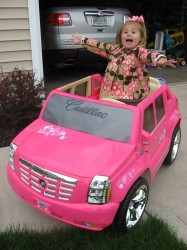 Her new "toy" from Granny and PawPaw.