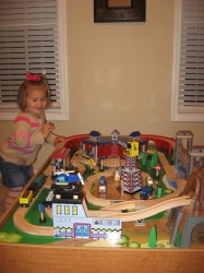 Her new train table;-) She loves it!