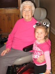 Isabella and Granny Mac.