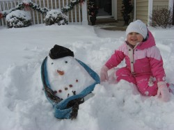 Our sad little snowman