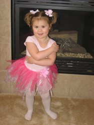 All ready for ballet.